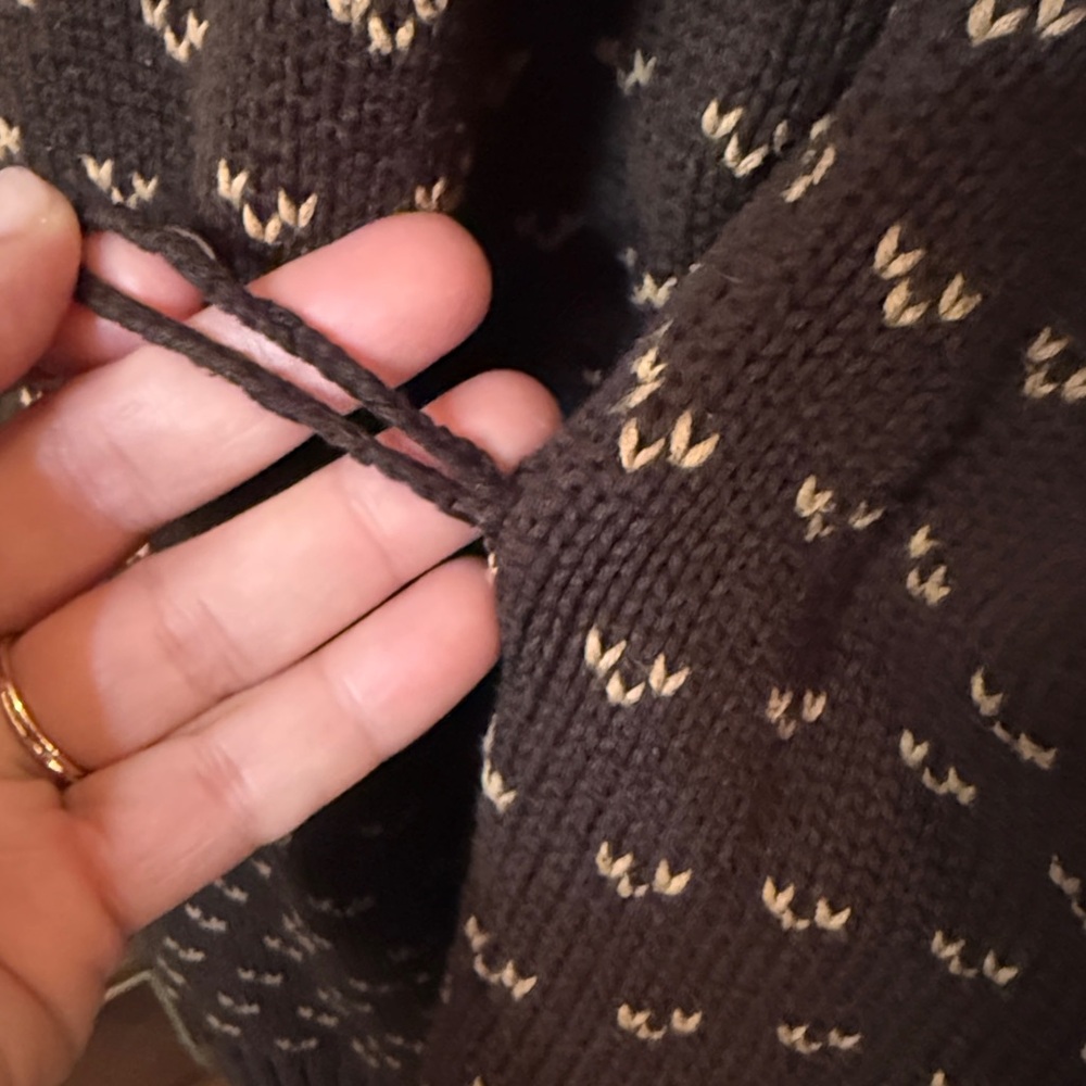 Chaps Ralph Lauren Vintage Fair Isle Shawl Cardigan Size L - Picture 9 of 16